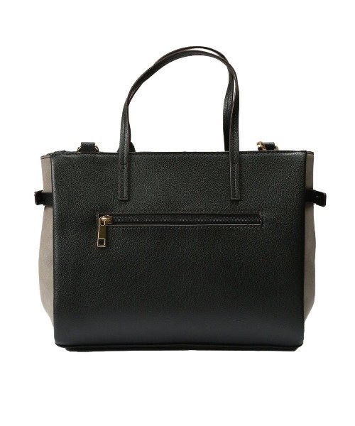 m.f.editorial（エムエフエディトリアル）の「配色 2WAYハンドバッグ（ハンドバッグ・レディース・ブルー/ブラック/グレー・FREE）」の10枚目の写真