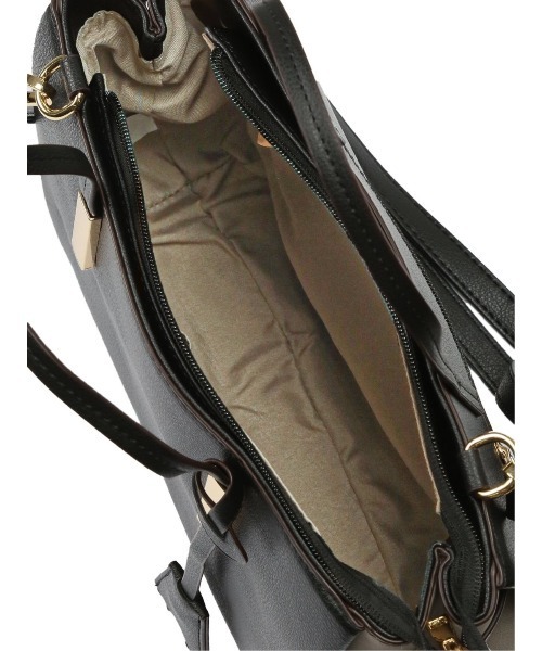 m.f.editorial（エムエフエディトリアル）の「配色 2WAYハンドバッグ（ハンドバッグ・レディース・ブルー/ブラック/グレー・FREE）」の13枚目の写真