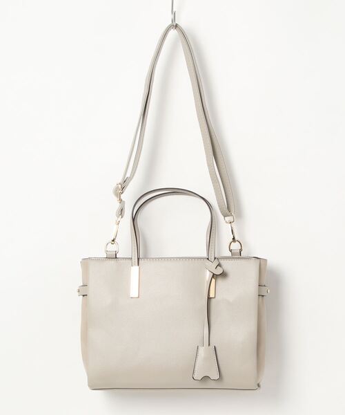 m.f.editorial（エムエフエディトリアル）の「配色 2WAYハンドバッグ（ハンドバッグ・レディース・ブルー/ブラック/グレー・FREE）」の14枚目の写真