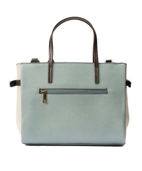 m.f.editorial（エムエフエディトリアル）の「配色 2WAYハンドバッグ（ハンドバッグ・レディース・ブルー/ブラック/グレー・FREE）」の22枚目の写真