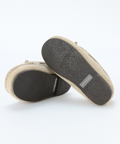 petit main（プティマイン）の「リボンモカシン（スニーカー・キッズ・ライトベージュ/チャコール/ライトピンク・18cm/19cm/14cm/15cm/16cm/17cm）」の12枚目の写真