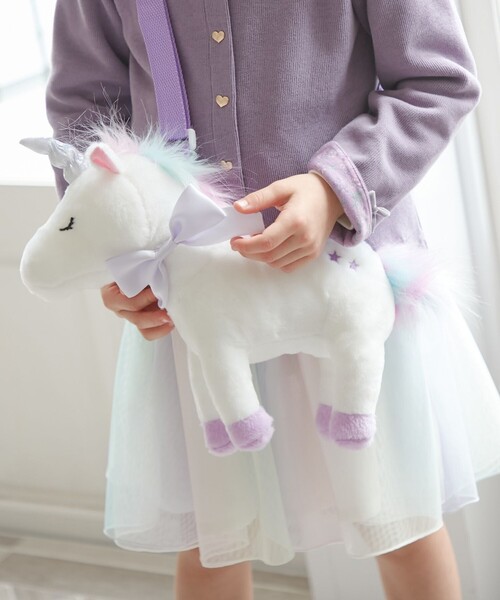 ANY（エニィ）の「アニマル抱っこポシェット（ショルダーバッグ・キッズ・ホワイト系/グレー系/ピンク系/ベージュ系/ベージュ系3・F）」の2枚目の写真