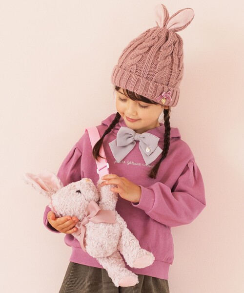 ANY（エニィ）の「アニマル抱っこポシェット（ショルダーバッグ・キッズ・ホワイト系/グレー系/ピンク系/ベージュ系/ベージュ系3・F）」の5枚目の写真