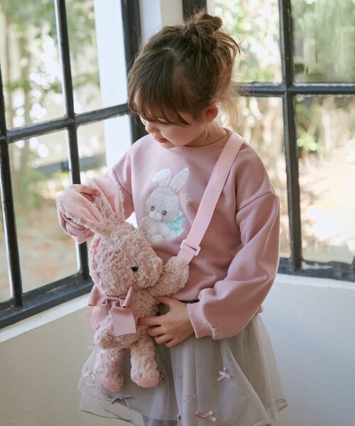 ANY（エニィ）の「アニマル抱っこポシェット（ショルダーバッグ・キッズ・ホワイト系/グレー系/ピンク系/ベージュ系/ベージュ系3・F）」の7枚目の写真