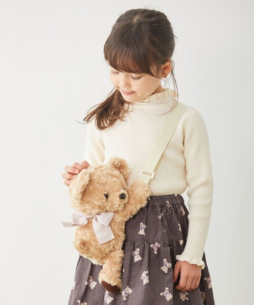 ANY（エニィ）の「アニマル抱っこポシェット（ショルダーバッグ・キッズ・ホワイト系/グレー系/ピンク系/ベージュ系/ベージュ系3・F）」の11枚目の写真