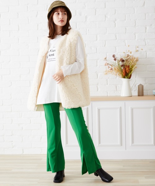 acro（アクロ）の「ファーベスト/AC2307（ベスト・レディース・アイボリー・ﾌﾘ-）」の17枚目の写真