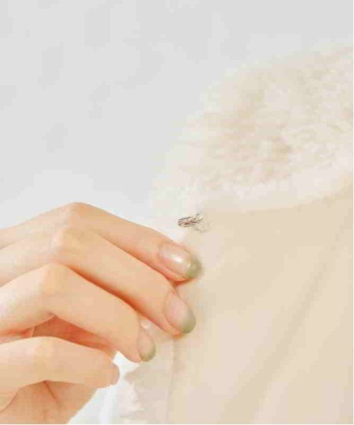 acro（アクロ）の「ファーベスト/AC2307（ベスト・レディース・アイボリー・ﾌﾘ-）」の20枚目の写真