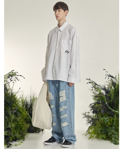 OY（オーワイ）の「『OY/オーワイ』STITCH TAPE RING SHIRTS/ステッチ テープリング シャツ 長袖（シャツ/ブラウス・メンズ・ホワイト/ブラック/ネイビー・FREE）」の15枚目の写真