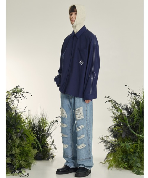 OY（オーワイ）の「『OY/オーワイ』STITCH TAPE RING SHIRTS/ステッチ テープリング シャツ 長袖（シャツ/ブラウス・メンズ・ホワイト/ブラック/ネイビー・FREE）」の22枚目の写真