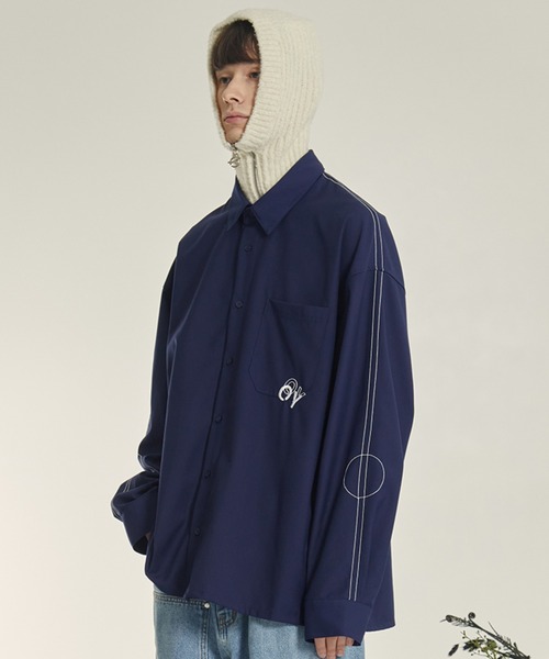 OY（オーワイ）の「『OY/オーワイ』STITCH TAPE RING SHIRTS/ステッチ テープリング シャツ 長袖（シャツ/ブラウス・メンズ・ホワイト/ブラック/ネイビー・FREE）」の19枚目の写真