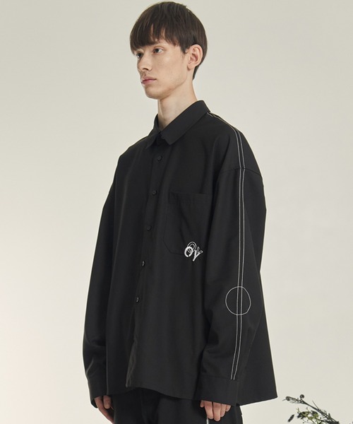 OY（オーワイ）の「『OY/オーワイ』STITCH TAPE RING SHIRTS/ステッチ テープリング シャツ 長袖（シャツ/ブラウス・メンズ・ホワイト/ブラック/ネイビー・FREE）」の4枚目の写真