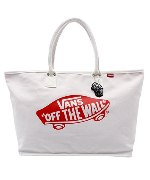 CIAOPANIC TYPY（チャオパニックティピー）の「【VANS】ヴァンズキャンバストートM（トートバッグ・レディース・ホワイト/ネイビー・FREE）」の2枚目の写真