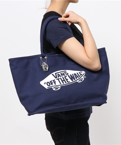 CIAOPANIC TYPY（チャオパニックティピー）の「【VANS】ヴァンズキャンバストートM（トートバッグ・レディース・ホワイト/ネイビー・FREE）」の3枚目の写真