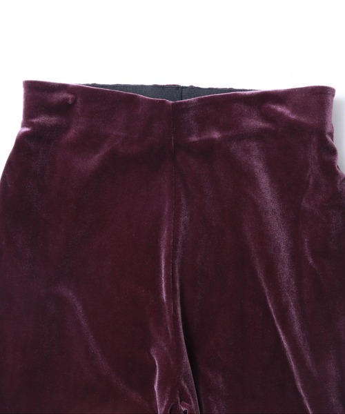 hunch(ハンチ)の「ベロアサイド切替パンツ(その他パンツ・レディース・ダークパープル/ブラウン/チャコール・FREE)」の9枚目の写真