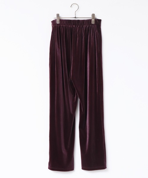 hunch(ハンチ)の「ベロアサイド切替パンツ(その他パンツ・レディース・ダークパープル/ブラウン/チャコール・FREE)」の11枚目の写真