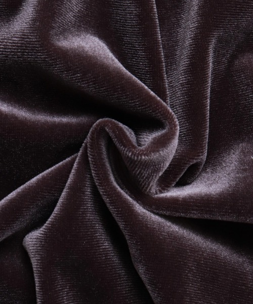 hunch(ハンチ)の「ベロアサイド切替パンツ(その他パンツ・レディース・ダークパープル/ブラウン/チャコール・FREE)」の12枚目の写真