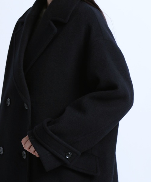 eL（エル）の「【eL】Short Beaver Big Pea Coat（ピーコート）」 - WEAR