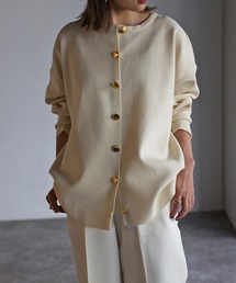 Bonjour Sagan | ダイバーニット金釦カーディガン(カーディガン/ボレロ)