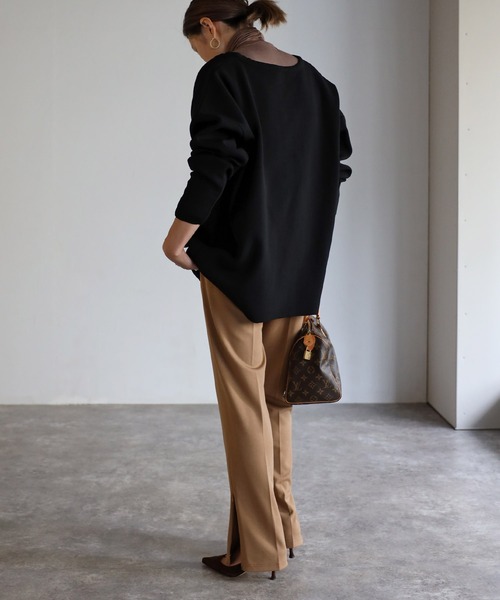 Bonjour Sagan(ボンジュールサガン)の「ダイバーニット金釦カーディガン(カーディガン/ボレロ・レディース・ブラウン/ブラック/アイボリー/ネイビー・FREE)」の16枚目の写真