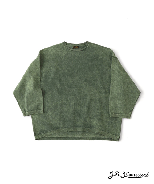 JOURNAL STANDARD J.S HOMESTEAD(ジャーナルスタンダードホームステッド)の「【J.S.Homestead】OVER LARGE PONCHO(Tシャツ/カットソー・メンズ・チャコールグレー/ブラウン系その他/グリーン/ベージュ・FREE)」の4枚目の写真