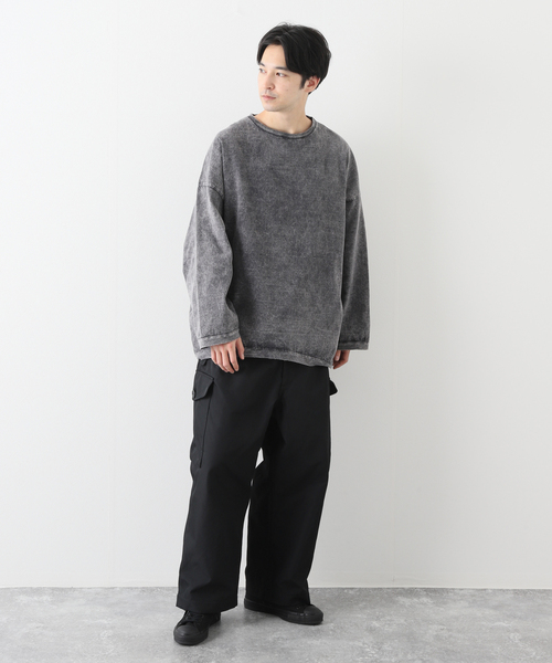 JOURNAL STANDARD J.S HOMESTEAD(ジャーナルスタンダードホームステッド)の「【J.S.Homestead】OVER LARGE PONCHO(Tシャツ/カットソー・メンズ・チャコールグレー/ブラウン系その他/グリーン/ベージュ・FREE)」の5枚目の写真