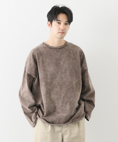 JOURNAL STANDARD J.S HOMESTEAD(ジャーナルスタンダードホームステッド)の「【J.S.Homestead】OVER LARGE PONCHO(Tシャツ/カットソー・メンズ・チャコールグレー/ブラウン系その他/グリーン/ベージュ・FREE)」の7枚目の写真