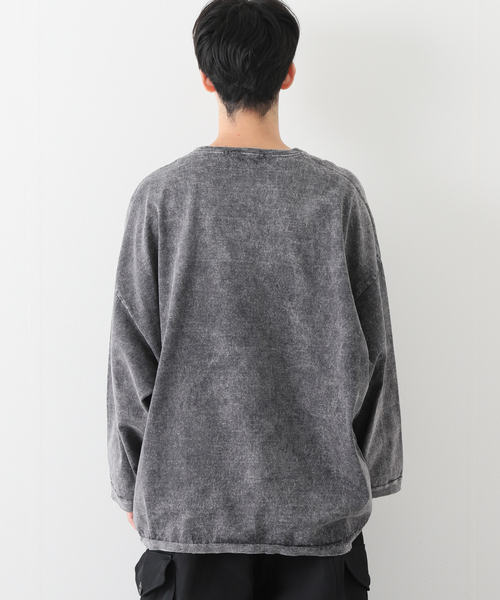 JOURNAL STANDARD J.S HOMESTEAD(ジャーナルスタンダードホームステッド)の「【J.S.Homestead】OVER LARGE PONCHO(Tシャツ/カットソー・メンズ・チャコールグレー/ブラウン系その他/グリーン/ベージュ・FREE)」の12枚目の写真