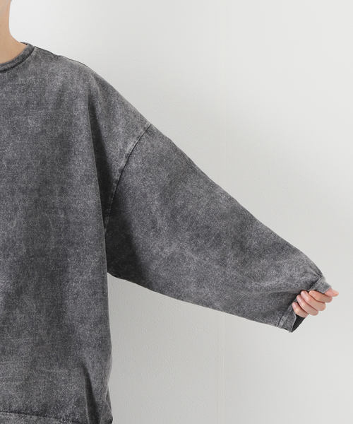 JOURNAL STANDARD J.S HOMESTEAD(ジャーナルスタンダードホームステッド)の「【J.S.Homestead】OVER LARGE PONCHO(Tシャツ/カットソー・メンズ・チャコールグレー/ブラウン系その他/グリーン/ベージュ・FREE)」の15枚目の写真