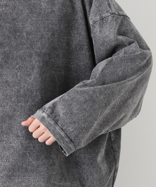 JOURNAL STANDARD J.S HOMESTEAD(ジャーナルスタンダードホームステッド)の「【J.S.Homestead】OVER LARGE PONCHO(Tシャツ/カットソー・メンズ・チャコールグレー/ブラウン系その他/グリーン/ベージュ・FREE)」の16枚目の写真