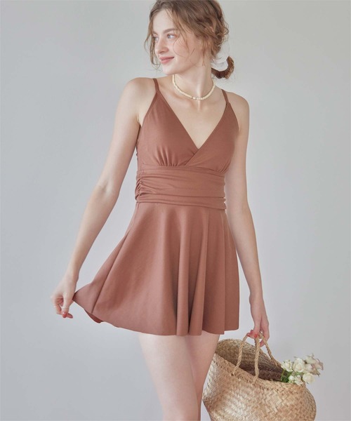 セール】スカート付Vネックワンピース/水着（水着）｜SEA DRESS