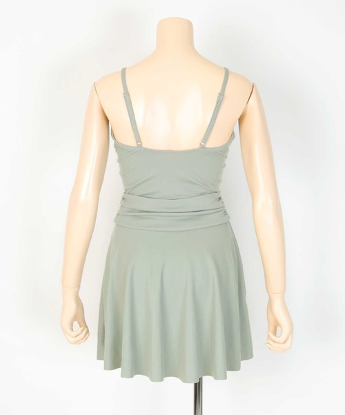 スカート付Ｖネックワンピース/水着