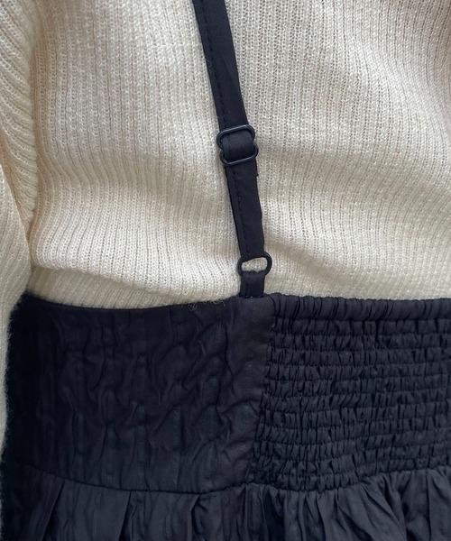CAPRICIEUX LE'MAGE（カプリシューレマージュ）の「ビスチェ風キャミワンピース（ワンピース・レディース・ホワイト/ブラック・FREE）」の20枚目の写真