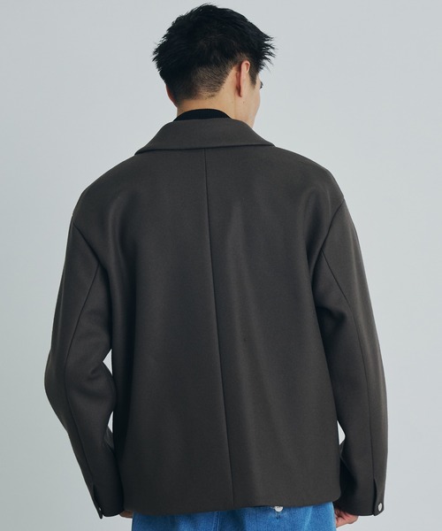 【美品】PUBLIC TOKYO メルトンウールフルジップショートブルゾン PUBLIC TOKYO（パブリックトウキョウ）の「Super140s メルトン