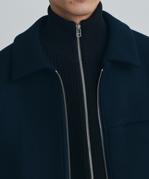 Super140s メルトン ショートジップブルゾン（ブルゾン）｜PUBLIC TOKYO（パブリックトウキョウ）