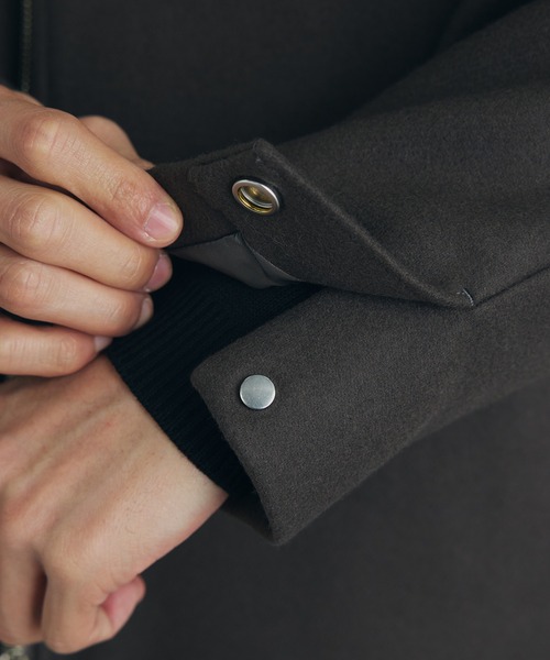 Super140s メルトン ショートジップブルゾン（ブルゾン）｜PUBLIC TOKYO（パブリックトウキョウ）