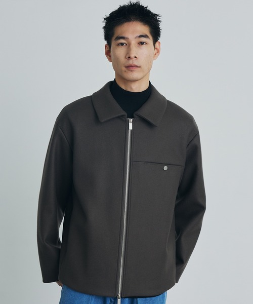 Super140s メルトン ショートジップブルゾン（ブルゾン）｜PUBLIC TOKYO（パブリックトウキョウ）