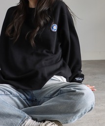 COURO（コウロ）の「サガラ刺繍ワッペンロゴスウェット（スウェット）」