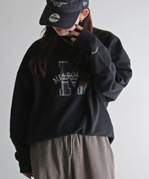 COURO（コウロ）の「サガラ刺繍ワッペンロゴスウェット（スウェット）」