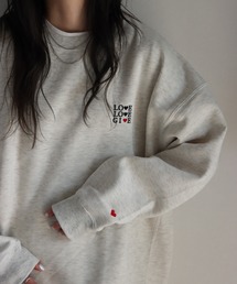 サガラ刺繍ワッペンロゴスウェット
