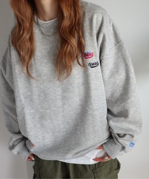 サガラ刺繍ワッペンロゴスウェット