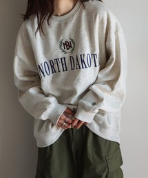 サガラ刺繍ワッペンロゴスウェット