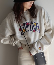 COURO（コウロ）の「サガラ刺繍ワッペンロゴスウェット（スウェット）」