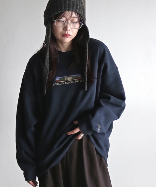 セール】サガラ刺繍ワッペンロゴスウェット（スウェット）｜COURO