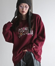 COURO（コウロ）の「サガラ刺繍ワッペンロゴスウェット（スウェット）」