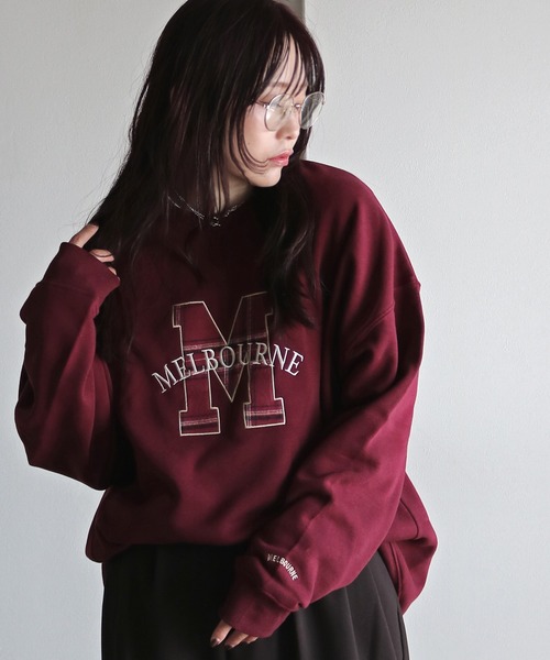 セール】サガラ刺繍ワッペンロゴスウェット（スウェット）｜COURO