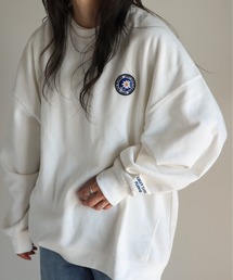 サガラ刺繍ワッペンロゴスウェット