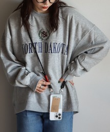 サガラ刺繍ワッペンロゴスウェット