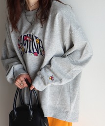 COURO（コウロ）の「サガラ刺繍ワッペンロゴスウェット（スウェット）」