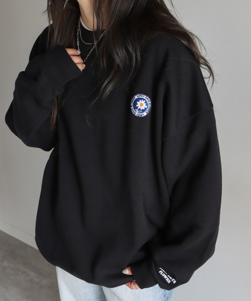 セール】サガラ刺繍ワッペンロゴスウェット（スウェット）｜COURO