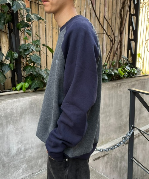 PENNEYS(ぺニーズ)の「【PENNEYS/ぺニーズ】別注 2トーン ラグランスウェット(Tシャツ/カットソー・レディース・ベージュ/ライトグレー/チャコールグレー・LARGE/MEDIUM)」の8枚目の写真